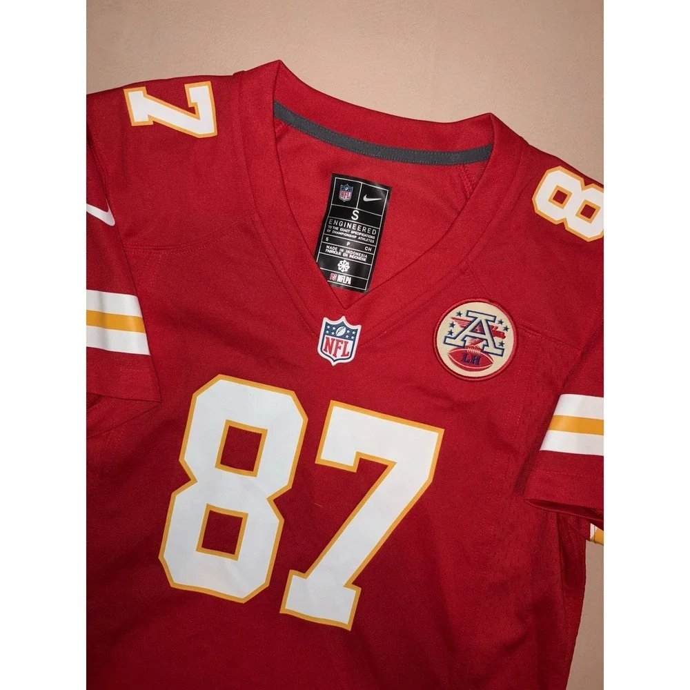 Travis Kelce #87 Kansas City Chiefs Nike Engineered NFL Jersey Red Woman's Small